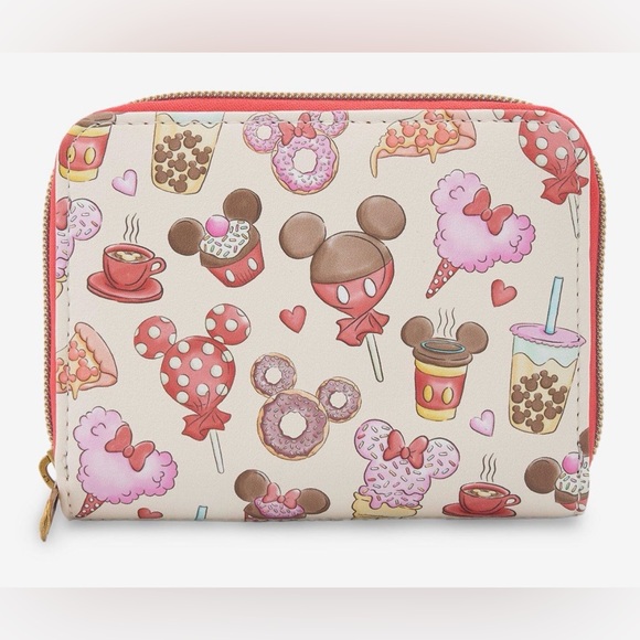 Disney Loungefly Mickey Mouse & Minnie Mouse Treats Wallet - New - Picture 3 of 5